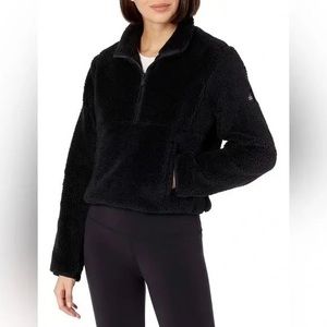 Black Alo Yoga quarter zip sherpa